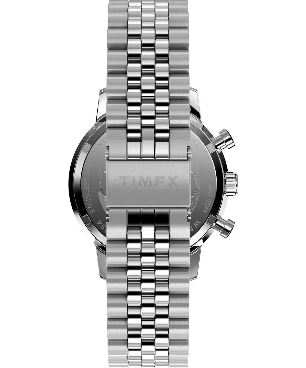 New Timex Marlin Chronograph Tachymeter 40mm Stainless Steel Watch TW2W10400