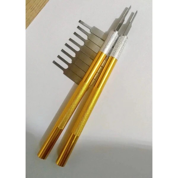 2x Watch Hairspring Collet Levers Watchmaker Repair Tool W 10 Blades For Seiko