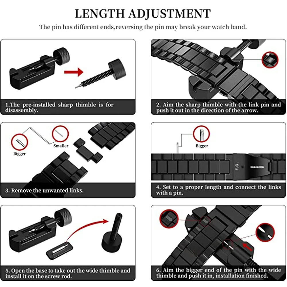 No Gaps Metal Strap Link Bracelet Titanium Band for Samsung Watch 7 Ultra 47mm