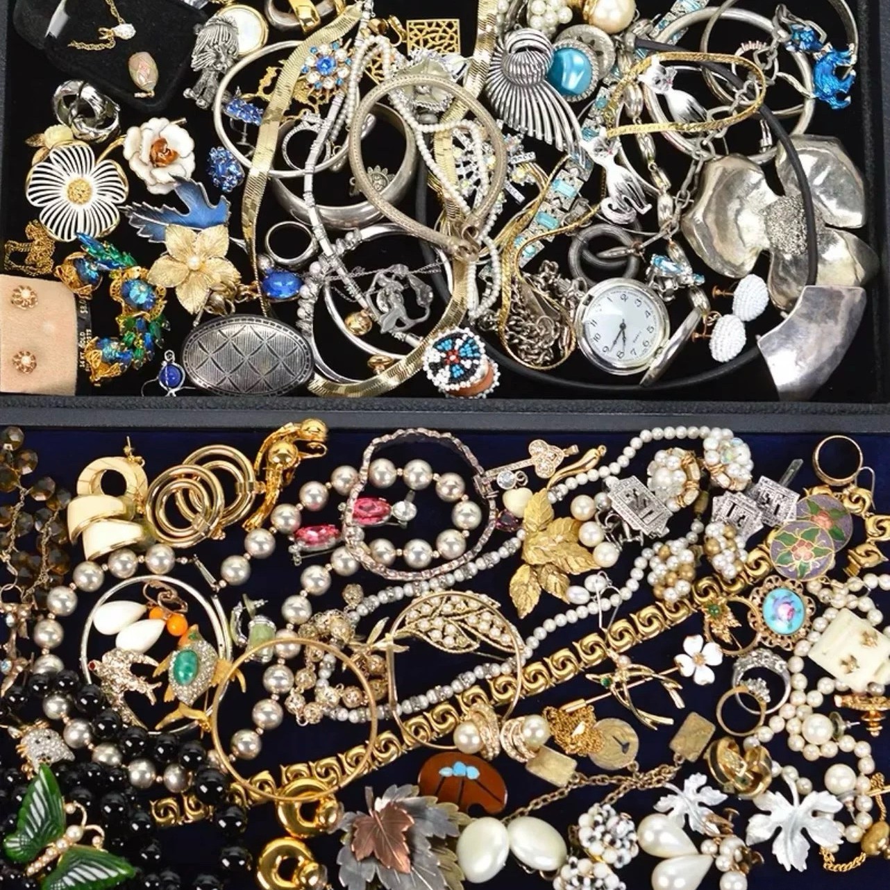 Vintage Jewelry Mystery Bag, Overseas Retro Old Ornaments, Imported Secondhand