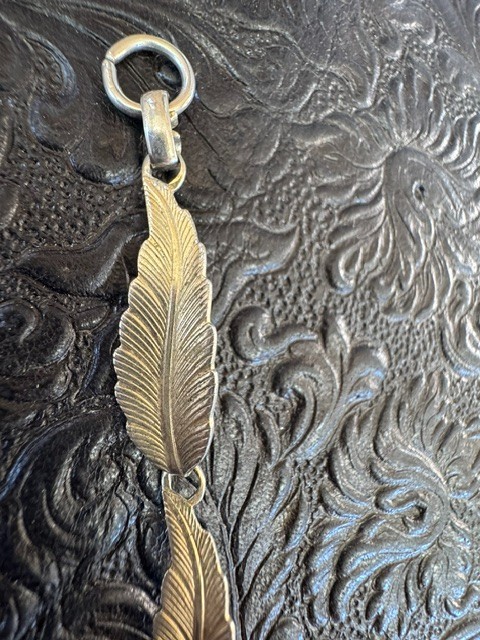 Vintage Silver Tone Leaf Link Bracelet 7.75″ Feather Nature Design Fold Over Cla