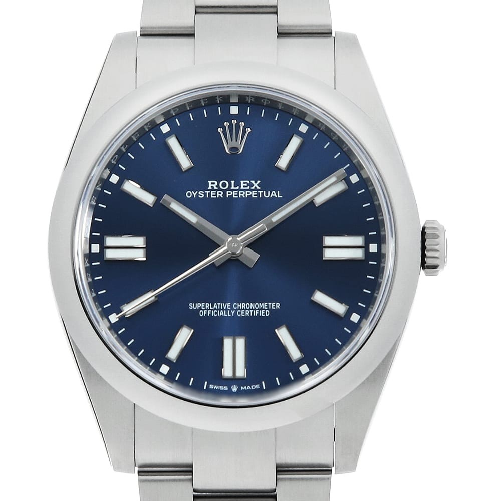 ROLEX Oyster Perpetual 41 124300 blue Random Number second hand mens