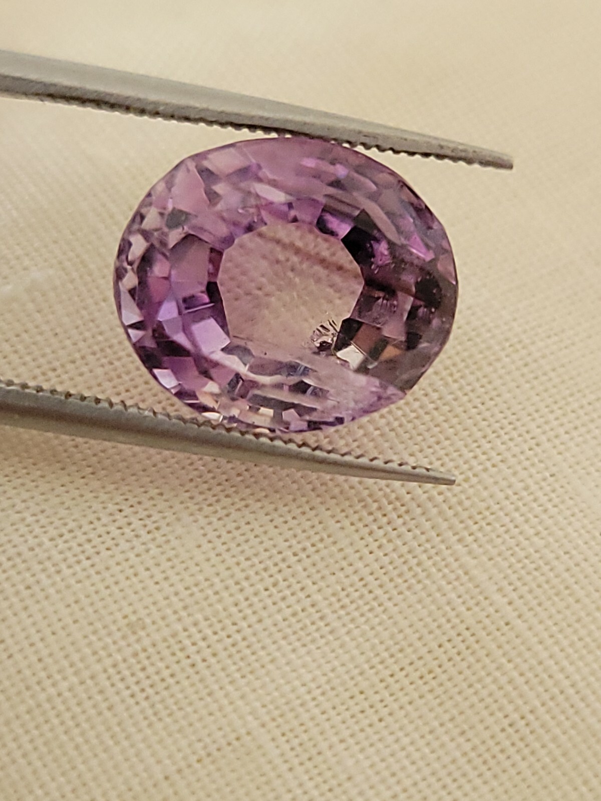 Oval Cut 7.71 Carat Natural Amethyst Unheated Loose Gemstone