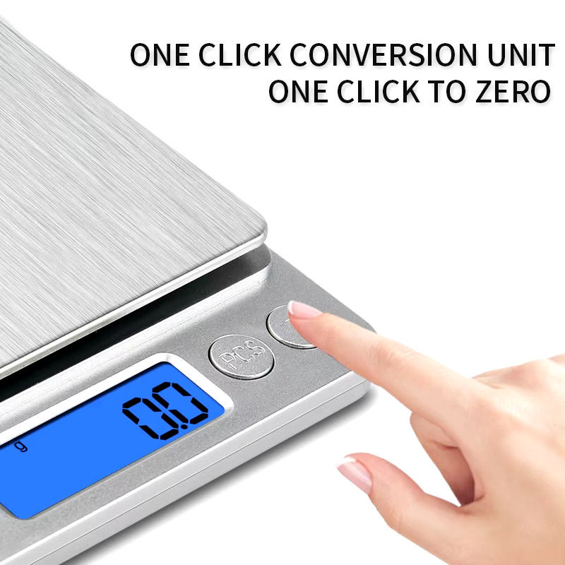 Digital Jewelry Kitchen Scale 500g 0.01g / 3kg 0.1g Electronic Food Scale