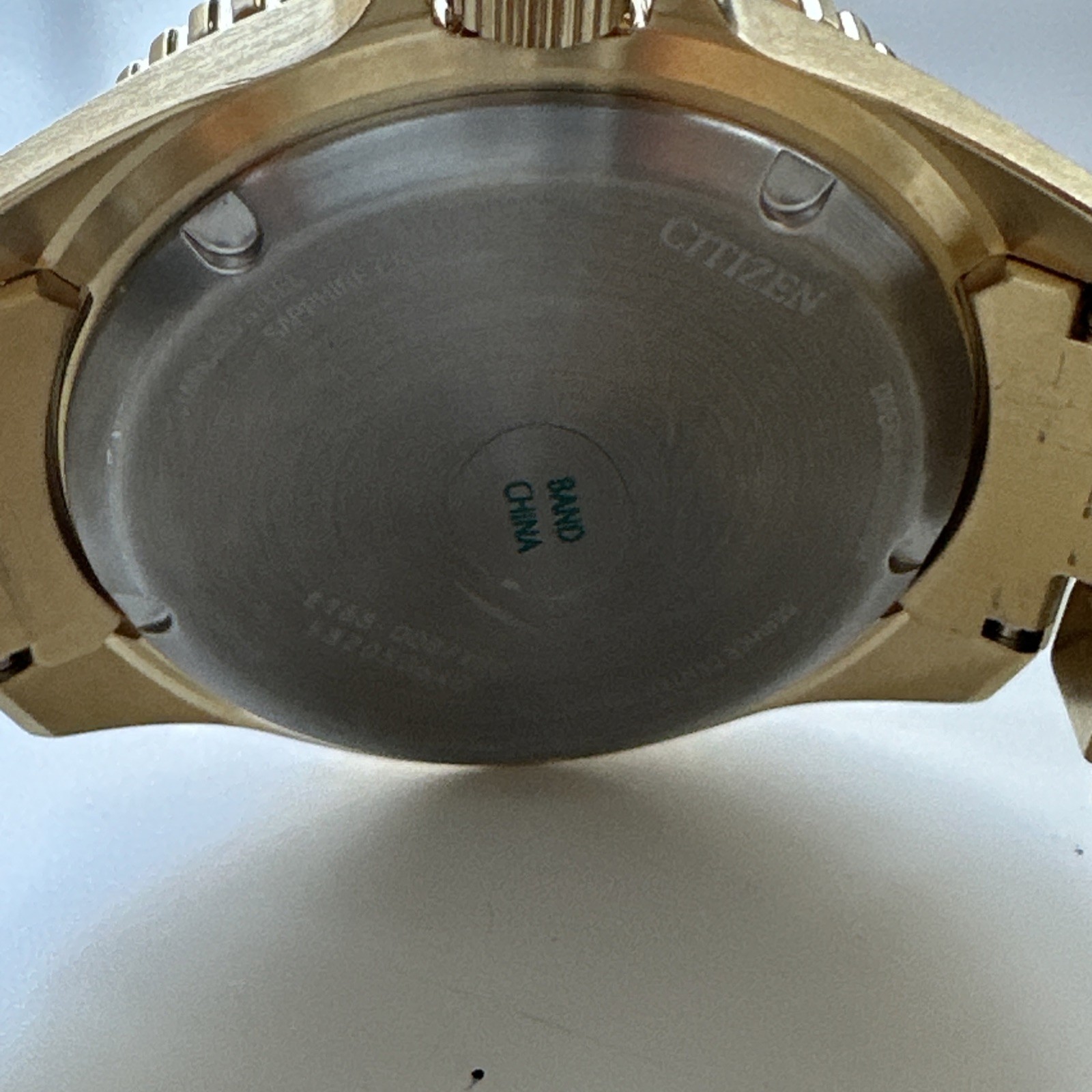 Citizen ProMaster Dive Timepiece Green Dial Gold Stainless Mens Watch BN0262-59W
