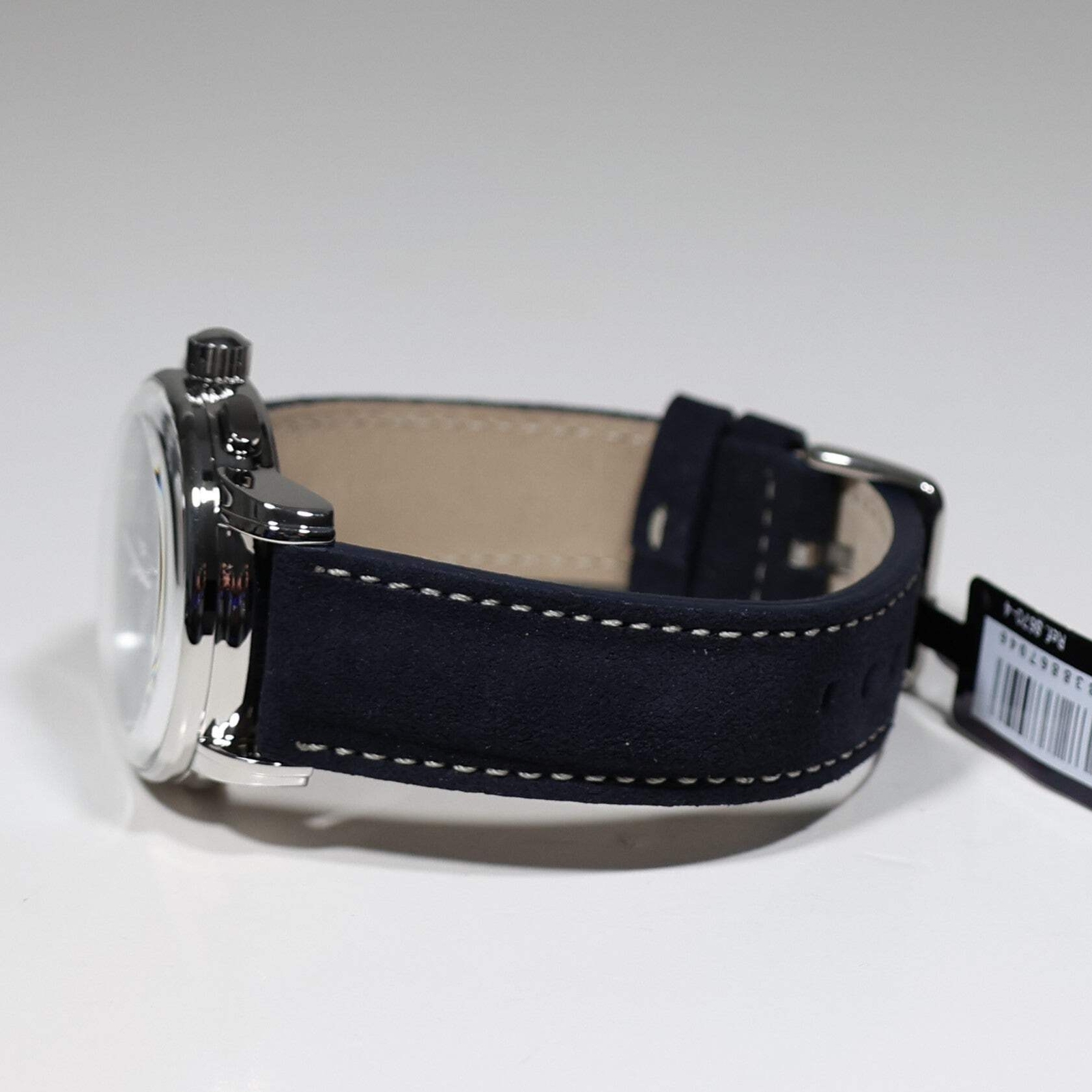 Zeppelin 8670-4 100 Years Men’s Blue Dial Stainless Steel Leather Strap Watch