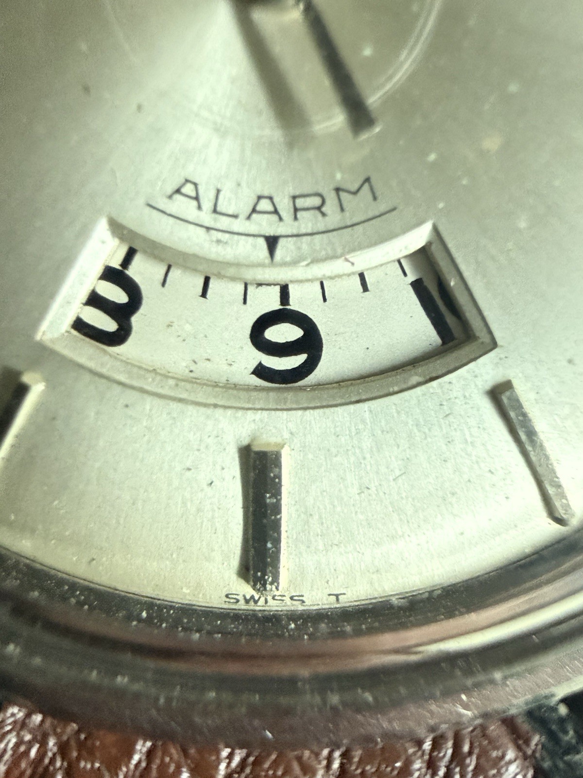 VINTAGE GIRARD PERREGAUX ALARM STAINLESS STEEL MANUAL WIND AS 1475 SWISS WATCH