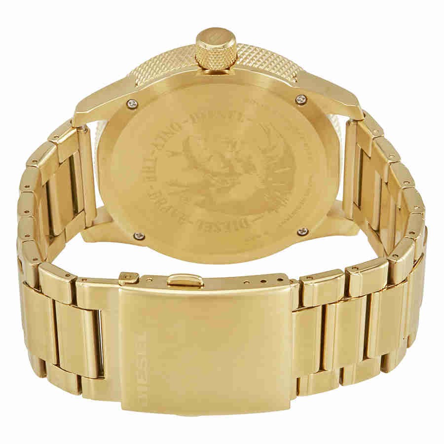 Diesel DZ1761 Rasp Gold Dial 53 mm x 46 mm Men’s Watch New