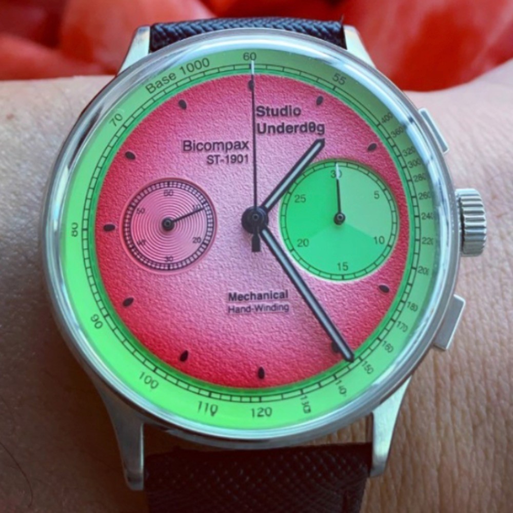 Studio Underdog Watermelon Gen2 Series Chronograph – Mint Unworn Full Set UK