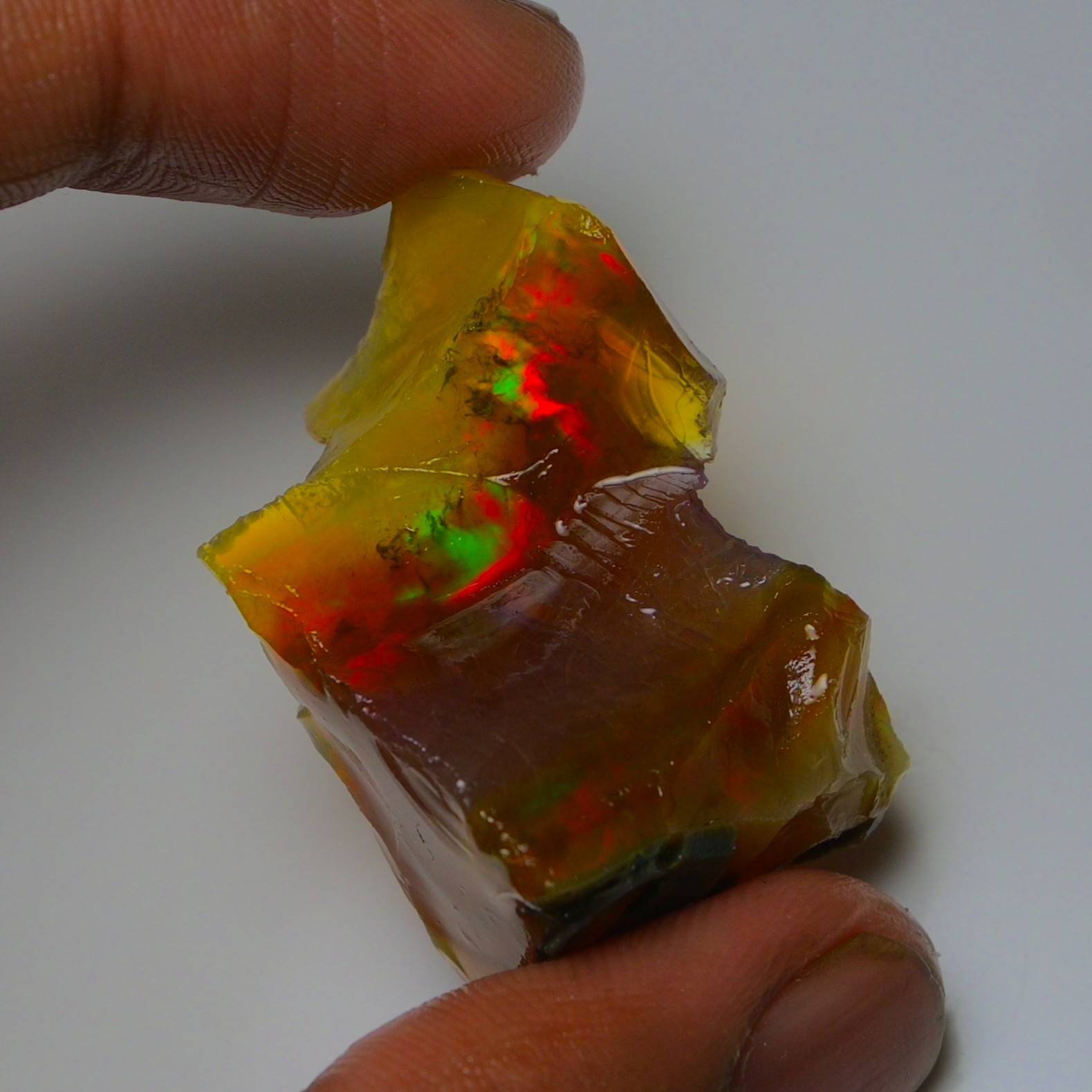 Stunning Ethiopian Opal Rough 58.85 Cts, Large Oil Opal Specimen Natural Opal