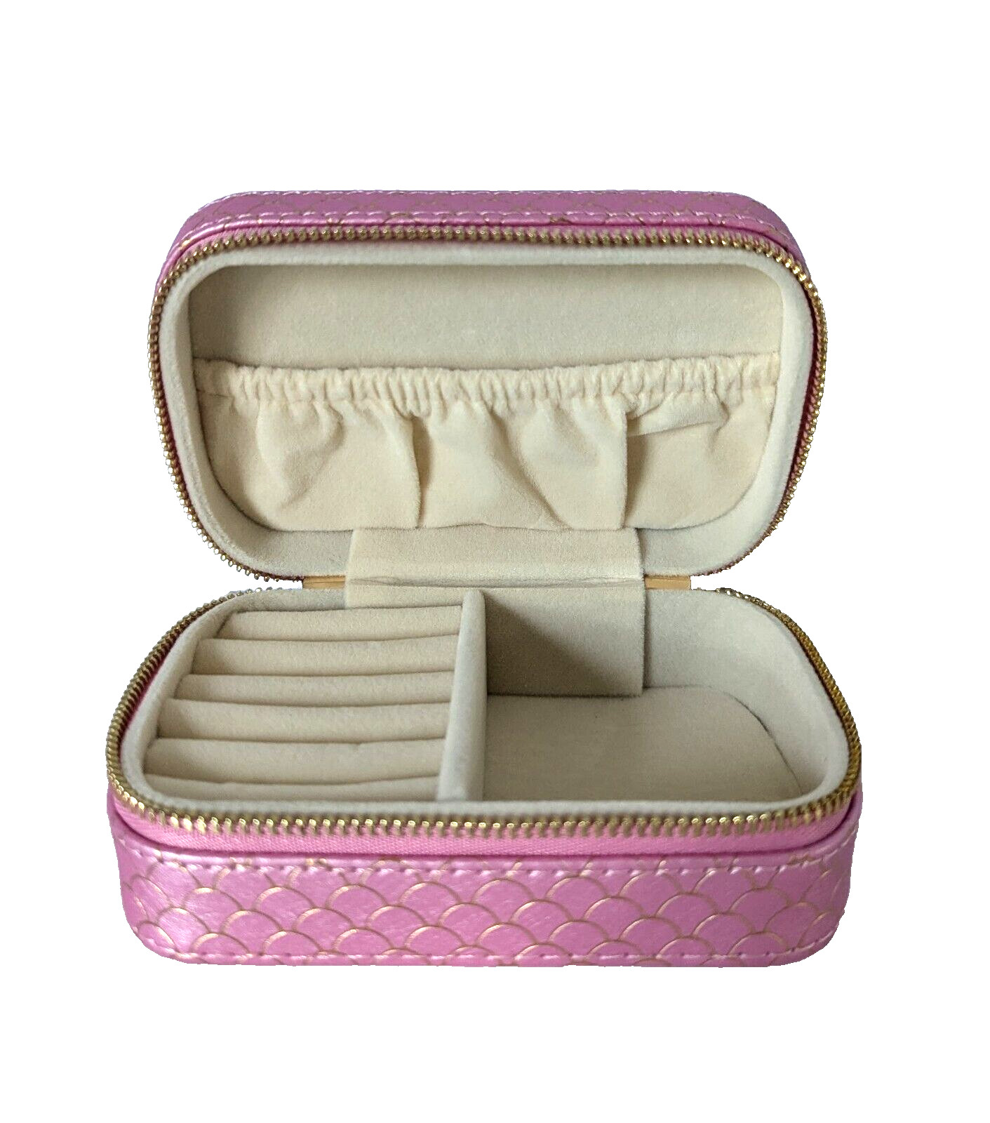 Jewelry Travel Organizer Crezusvo Pink Ring Necklace Earrings Gifts Trendy NEW