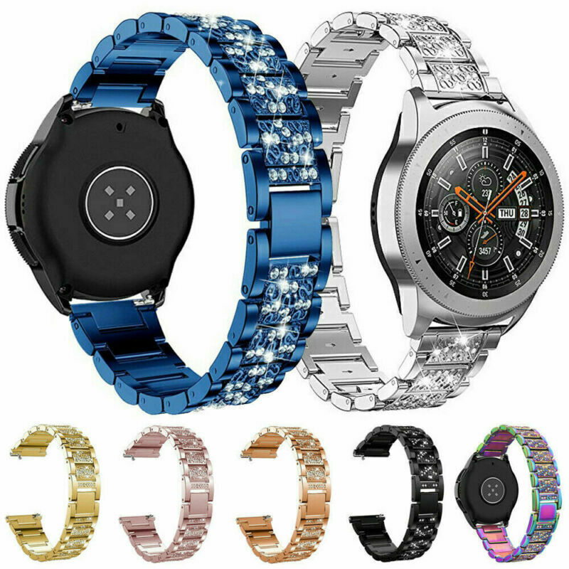 Metal Strap Band Bling PC Case Cover For Samsung Galaxy Watch 4 5 6 7 40mm 44mm