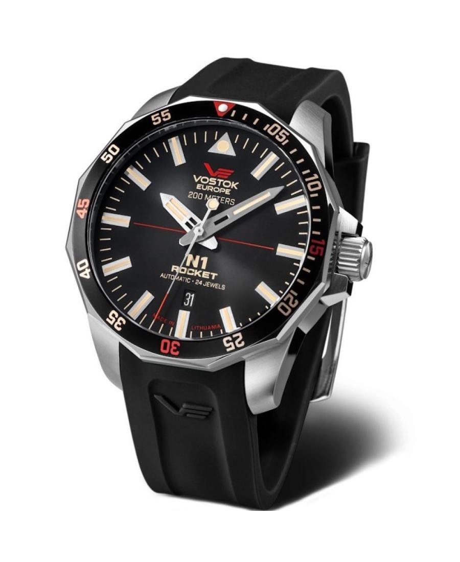 VOSTOK EUROPE Men Analog Automatic Casual Watch Classic Dress Black Dial Waterpr
