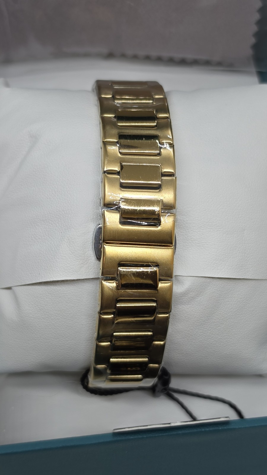 BIBI Luxury Automatic Skeleton Blue Face Watch Gold-Tone Stainless Steel Band