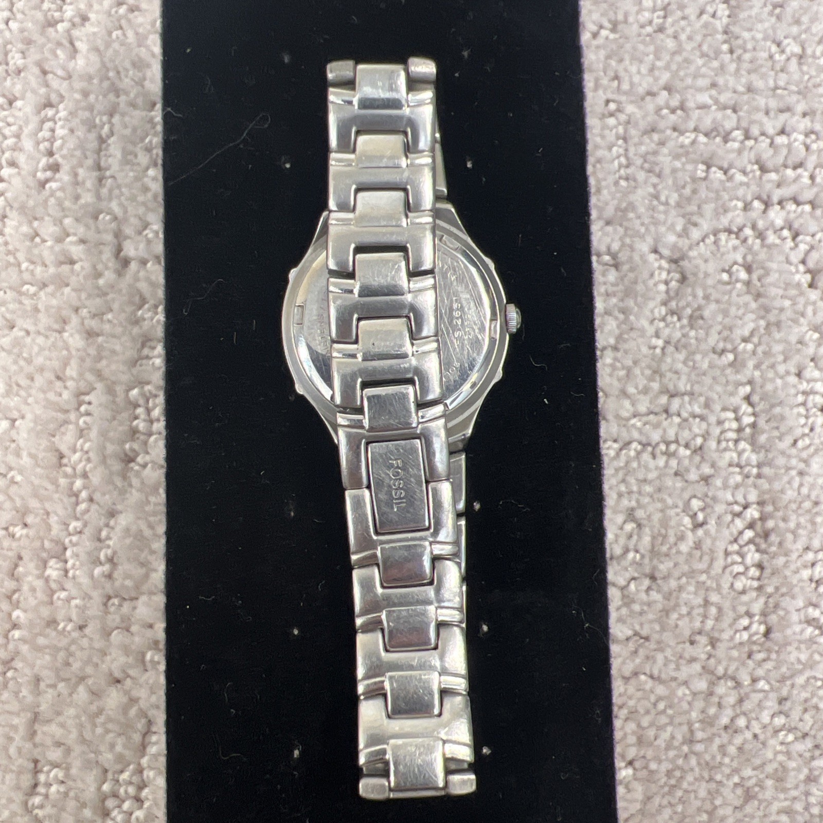 Fossil Steel Women Watch FS-2651 50meters 165 Feet Stainless Band- New Battery