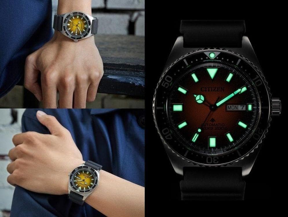 Brand New CITIZEN NY0120 01X Yellow Gradient Dial Automatic Watch