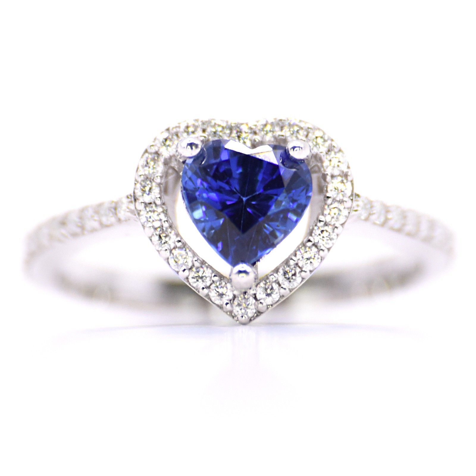 0.86cts Natural Diamond Palladium 2.5gr – Sapphire Heart Brilliant Cut