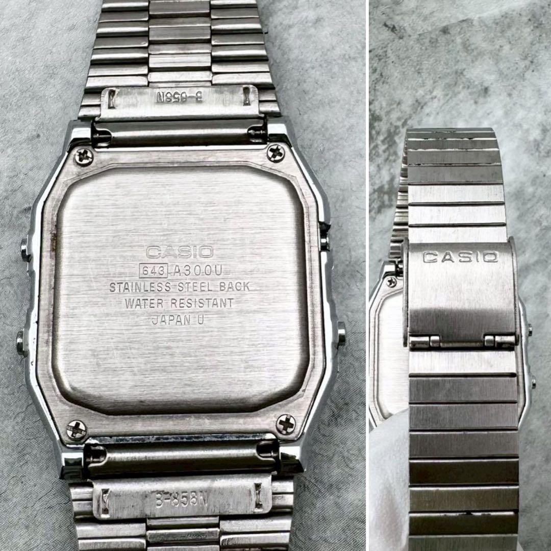 80s New Battery Level Working CASIO A300U World Time World Map