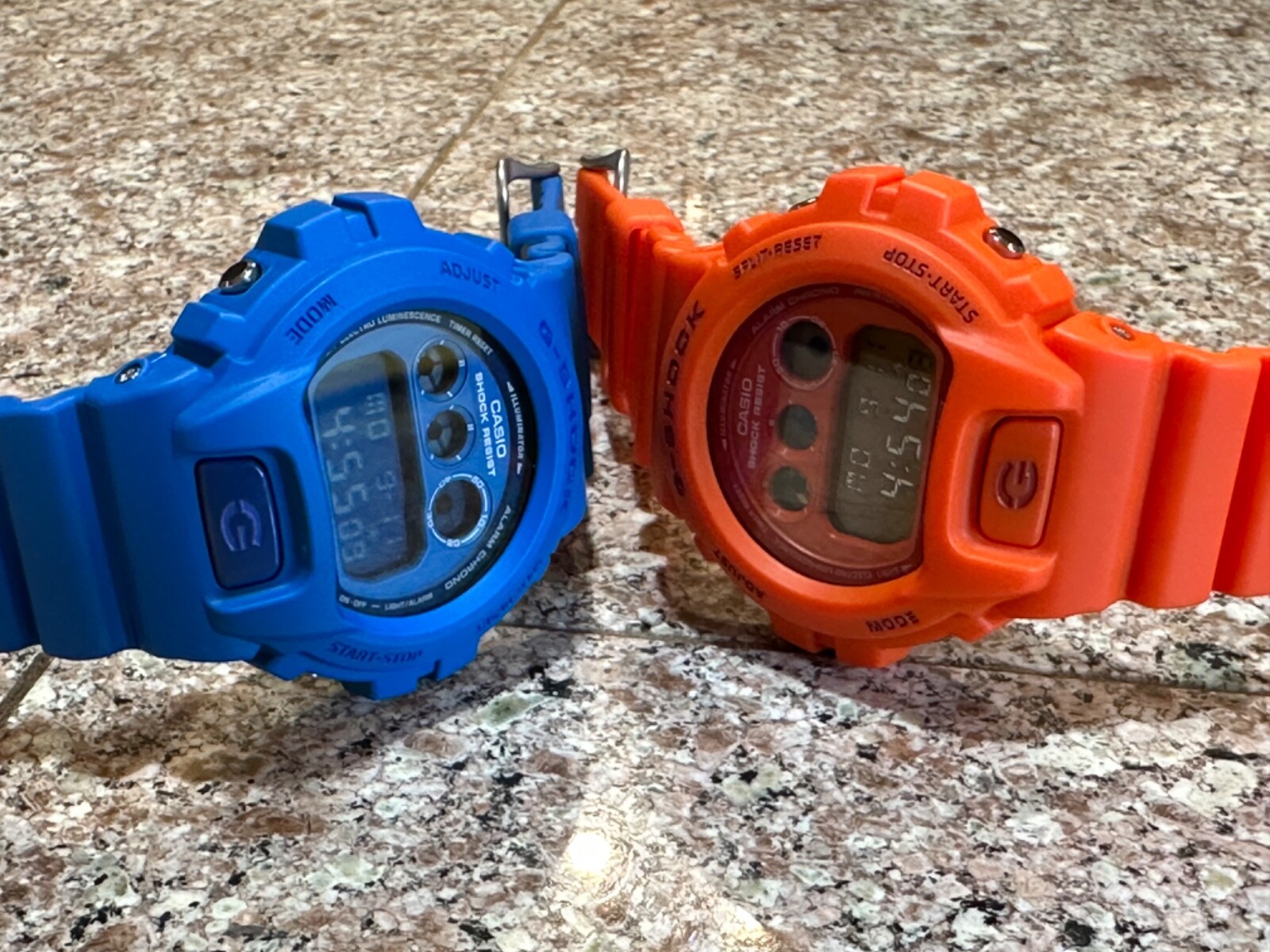 Casio G-Shock DW-6900MM-2 + DW6900MM-4 Combo SET Matte Blue & Orange dw-6900 WOW