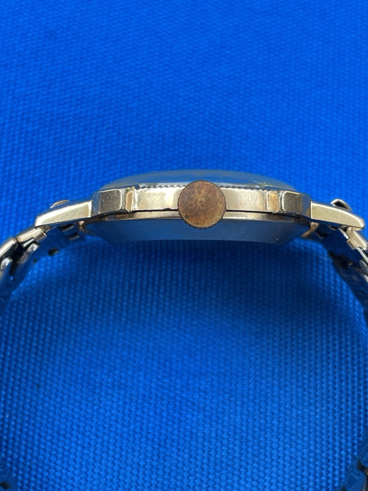 Bulova Men’s Mechanical Dress Watch Fancy Lugs 10ax Mvmt Runs Good Condition