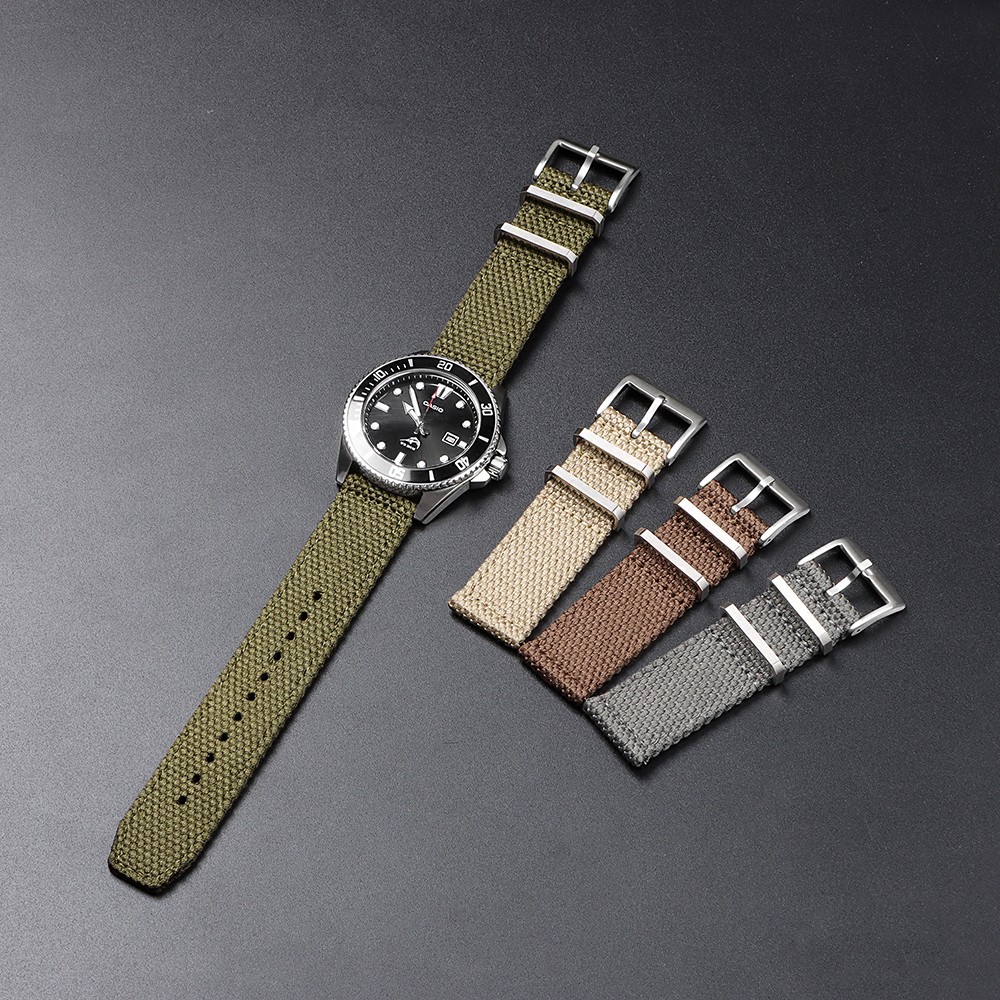 High Linen Nylon Cotton Watch Strap for Seiko for Omega Braid Bracelet 20/22mm