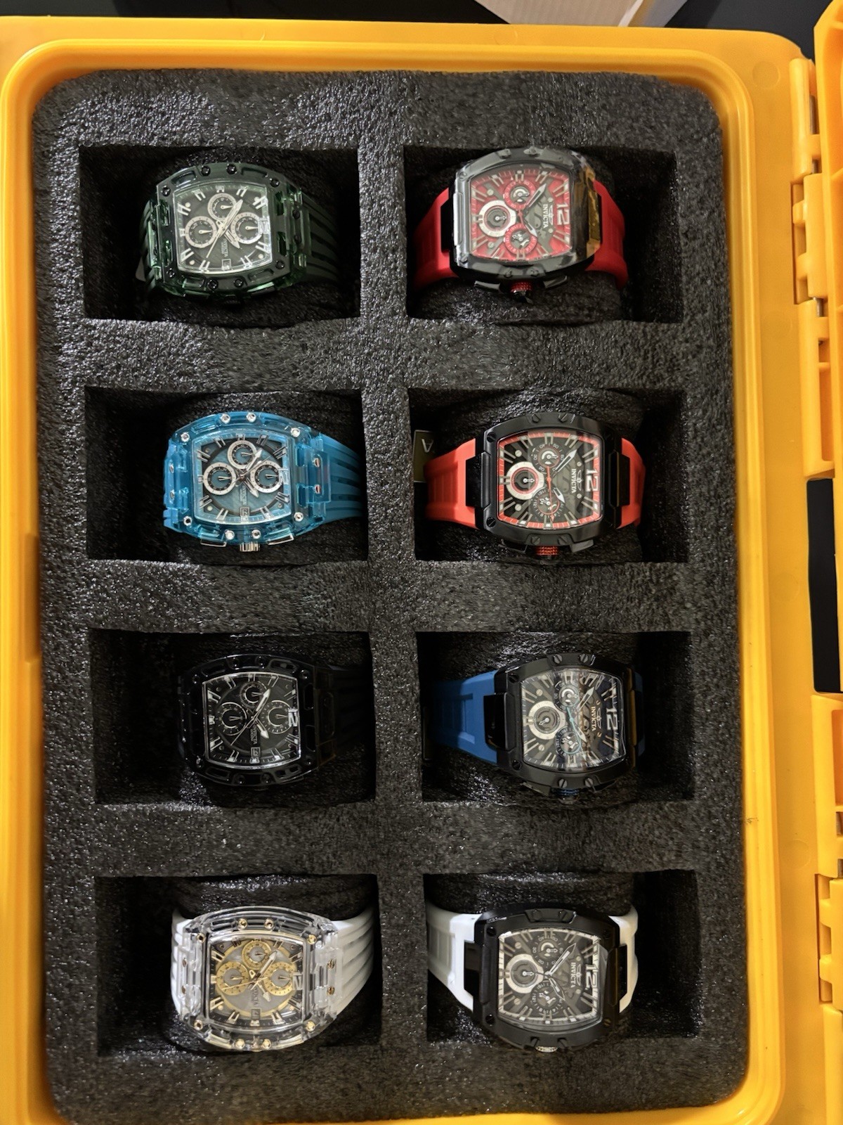 NEW Invicta S1 RALLY Men’s Wristwatch Mixed Lot (8 Watches) w/NEW Invicta CASE.