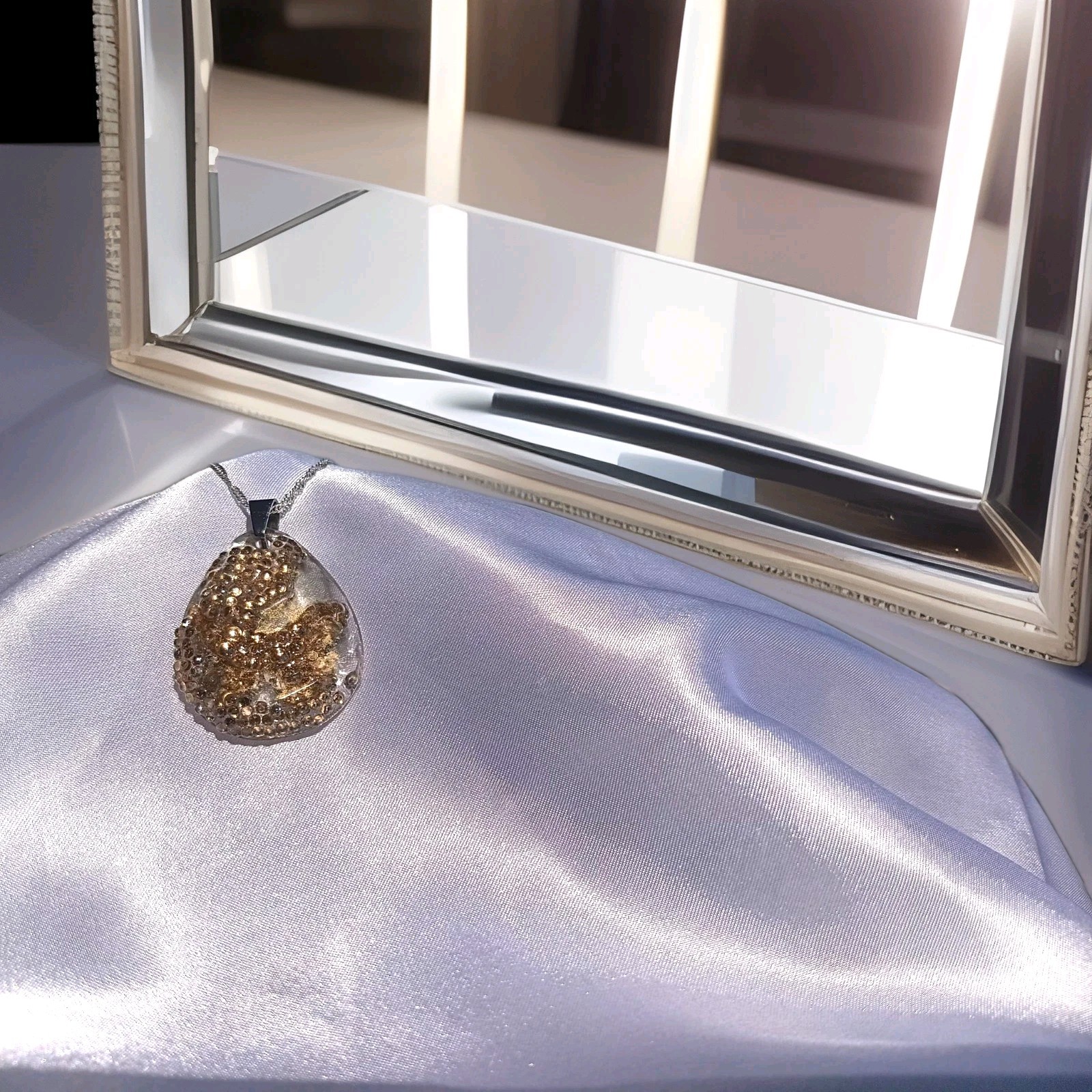 Crystal Butterfly Pendant Necklace, Reversible The Budget Friendly Perfect Gift!