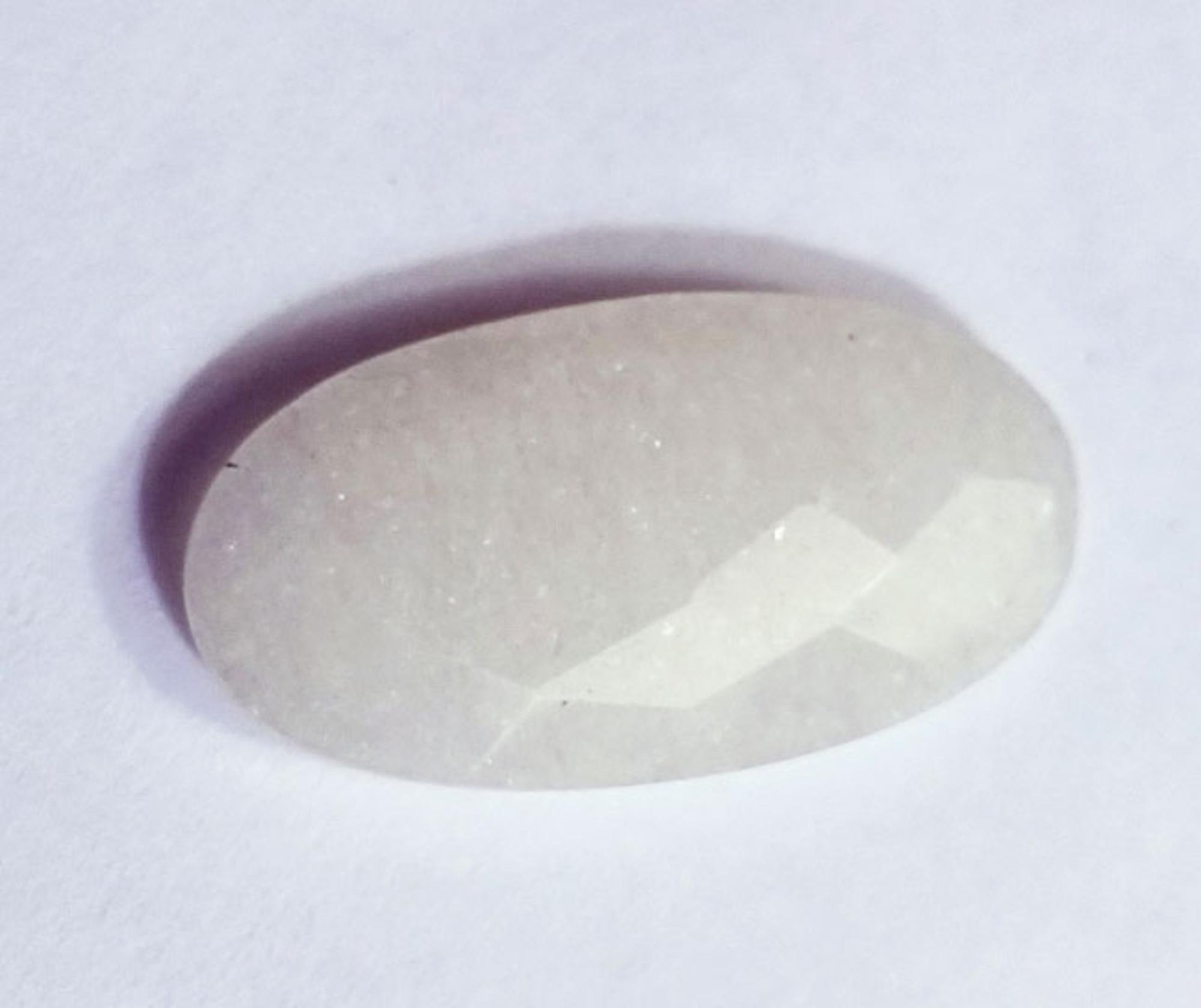 Natural Ice Quartz Oval Cut Certified Loose Gemstone 18.70 Ct With Free Gift