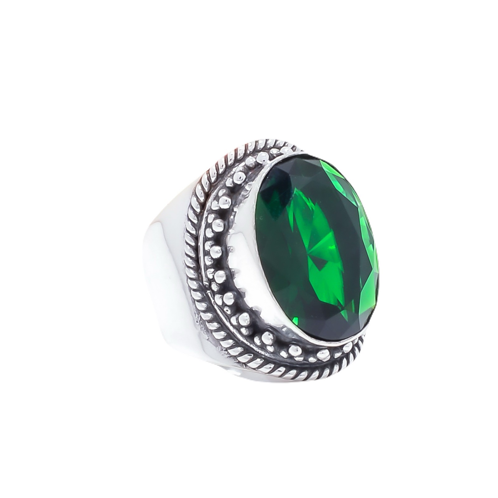 Chrome Diopside Sterling Silver, Handmade Elegant Anniversary Jewelry For Her