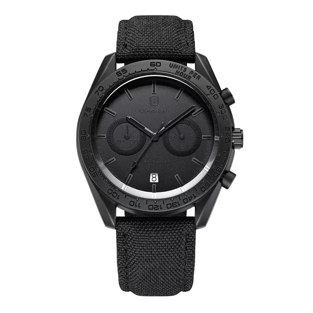 Stylish Big Dial Men Wristwatch Multi‑Timer Niche Western Sport Quartz Watch
