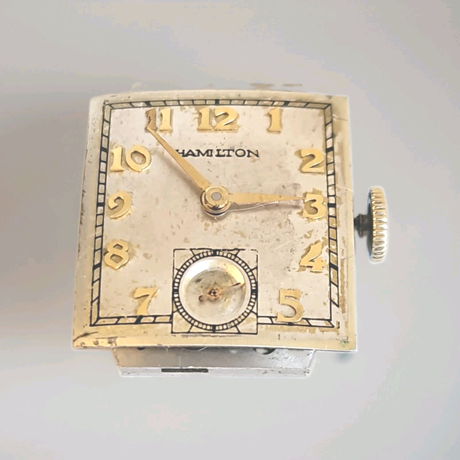 1939 Hamilton Ross Grade 982 19 Jewel Art Deco Tank Watch 14K Gold Filled…