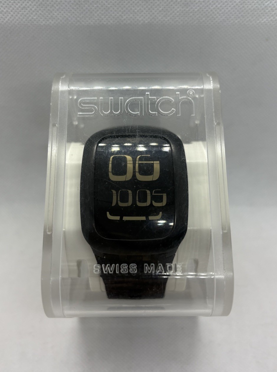 Swatch Touch Black District Digital Touchscreen Men’s Watch SURB112C Swiss w Box