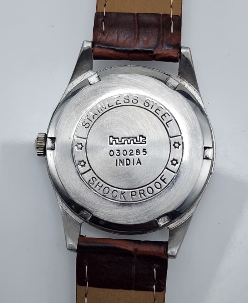 HMT Janata Hindi Silver Dial 17 Jewels Mechanical Hand Wind Classic Wrist Watch