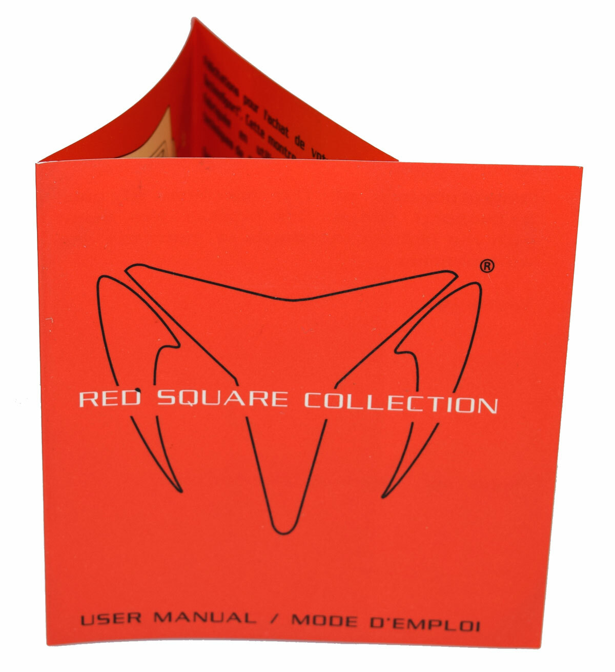 TechnoMarine Red Square Watch User Manual Instructions Card (unfilled)