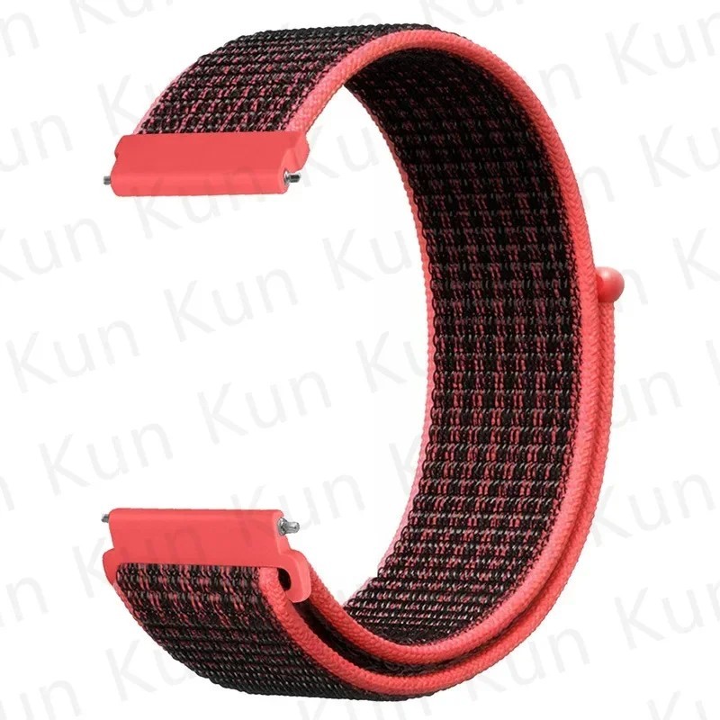 20mm 22mm Woven Nylon Sport Loop Watch Band Strap W/ Quick Release Spring Pins