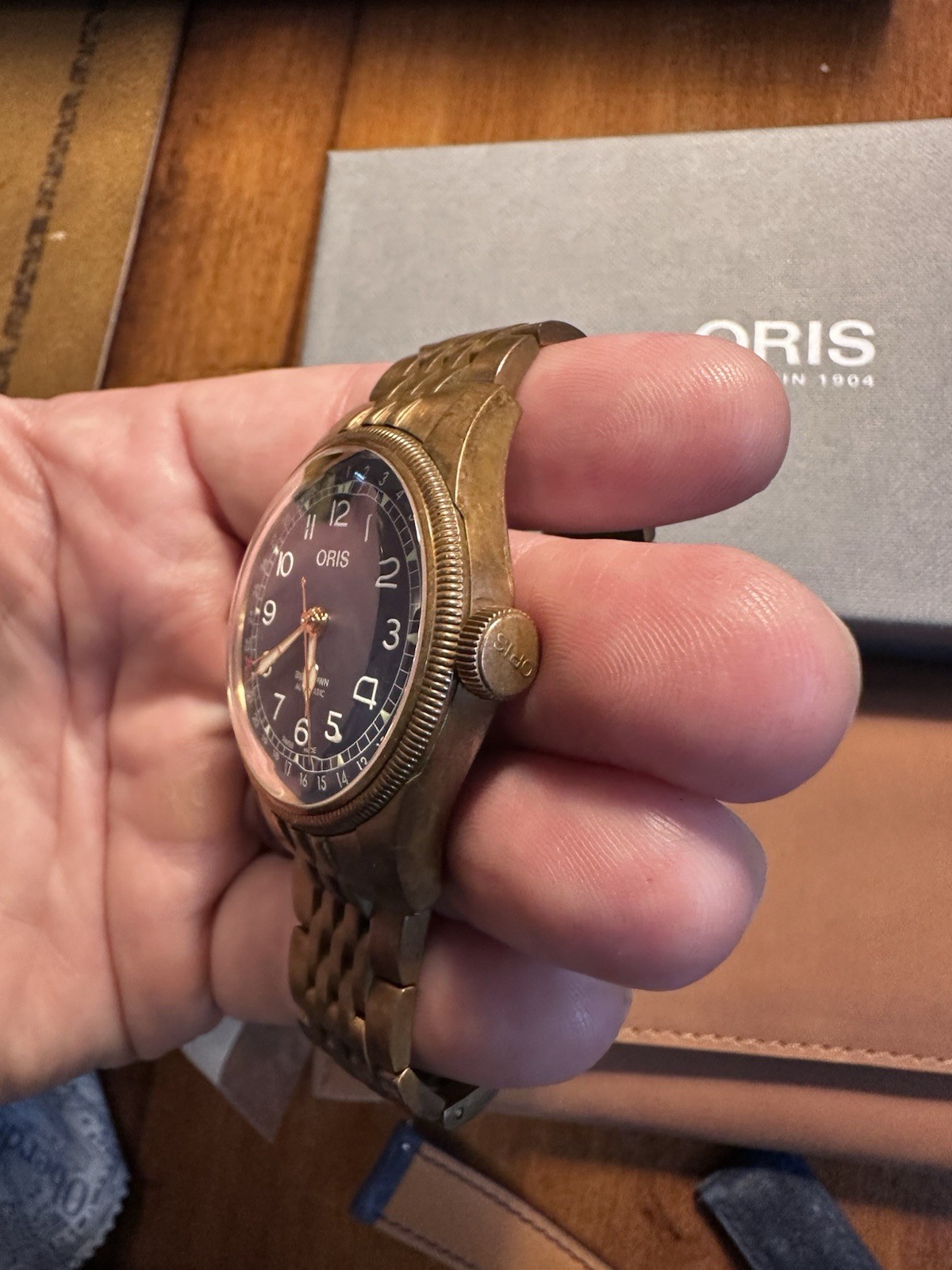 Oris Big Crown Pointer Date Blue Men’s Watch Full Bronze