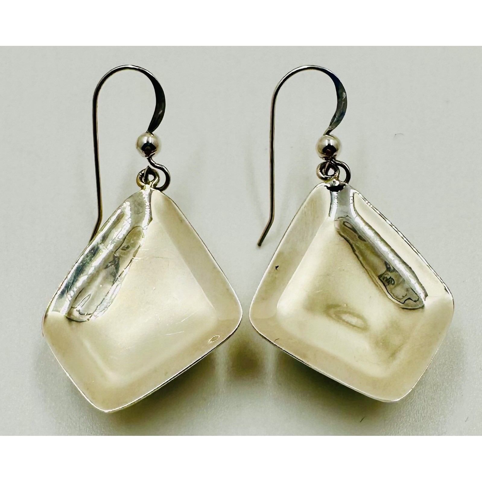 Beautiful Jay King DTR Sterling Silver Turquoise Geometric Drop Earrings 925