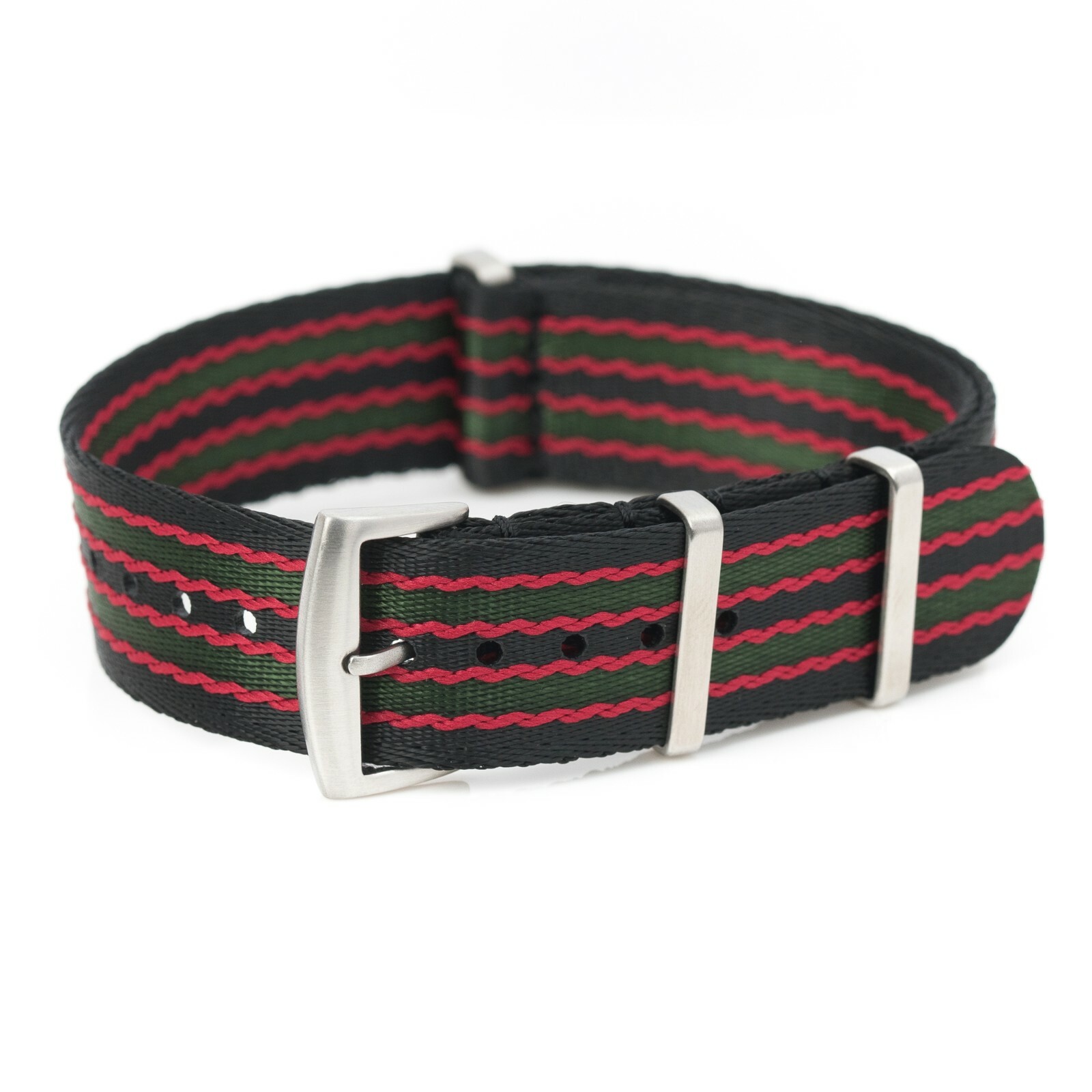 20mm 22mm Premium 1.2mm THIN Military Woven Seat Belt Nylon Watch Strap