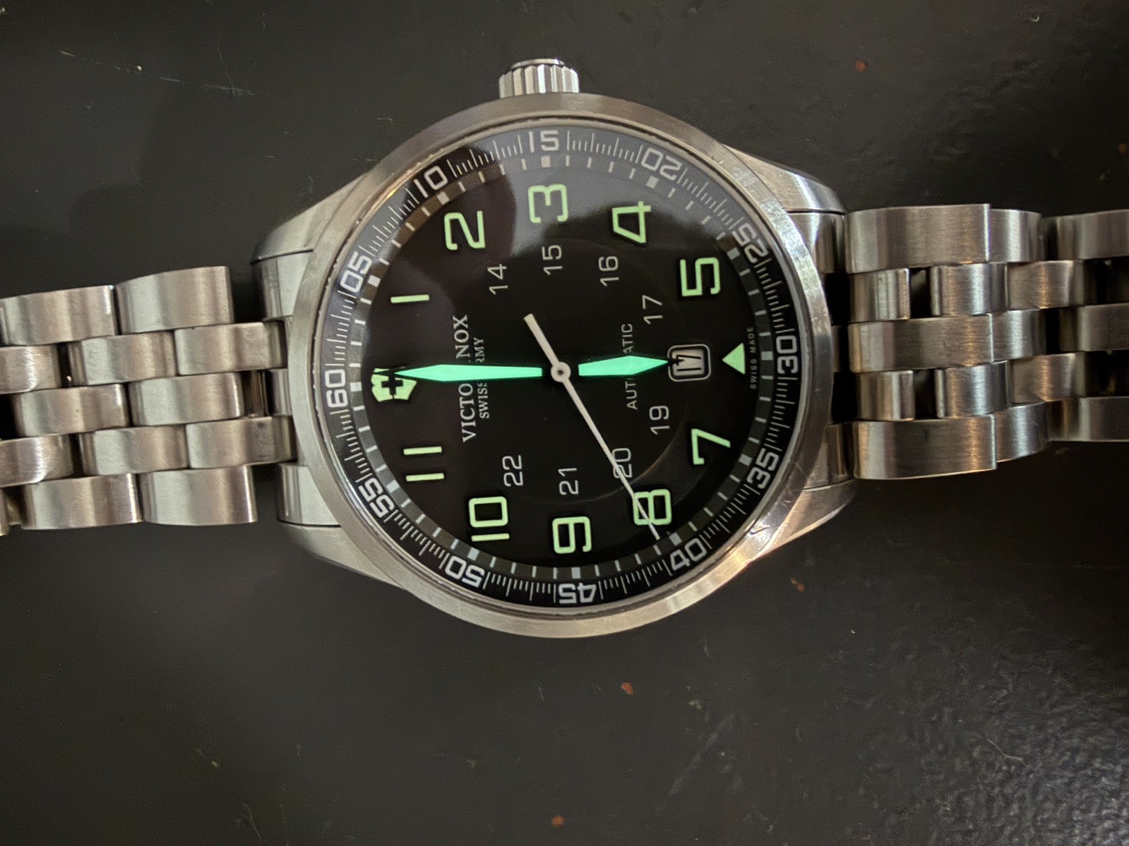 Victorinox Airboss Automatic – 42mm – ETA Movement – Exhibition Caseback