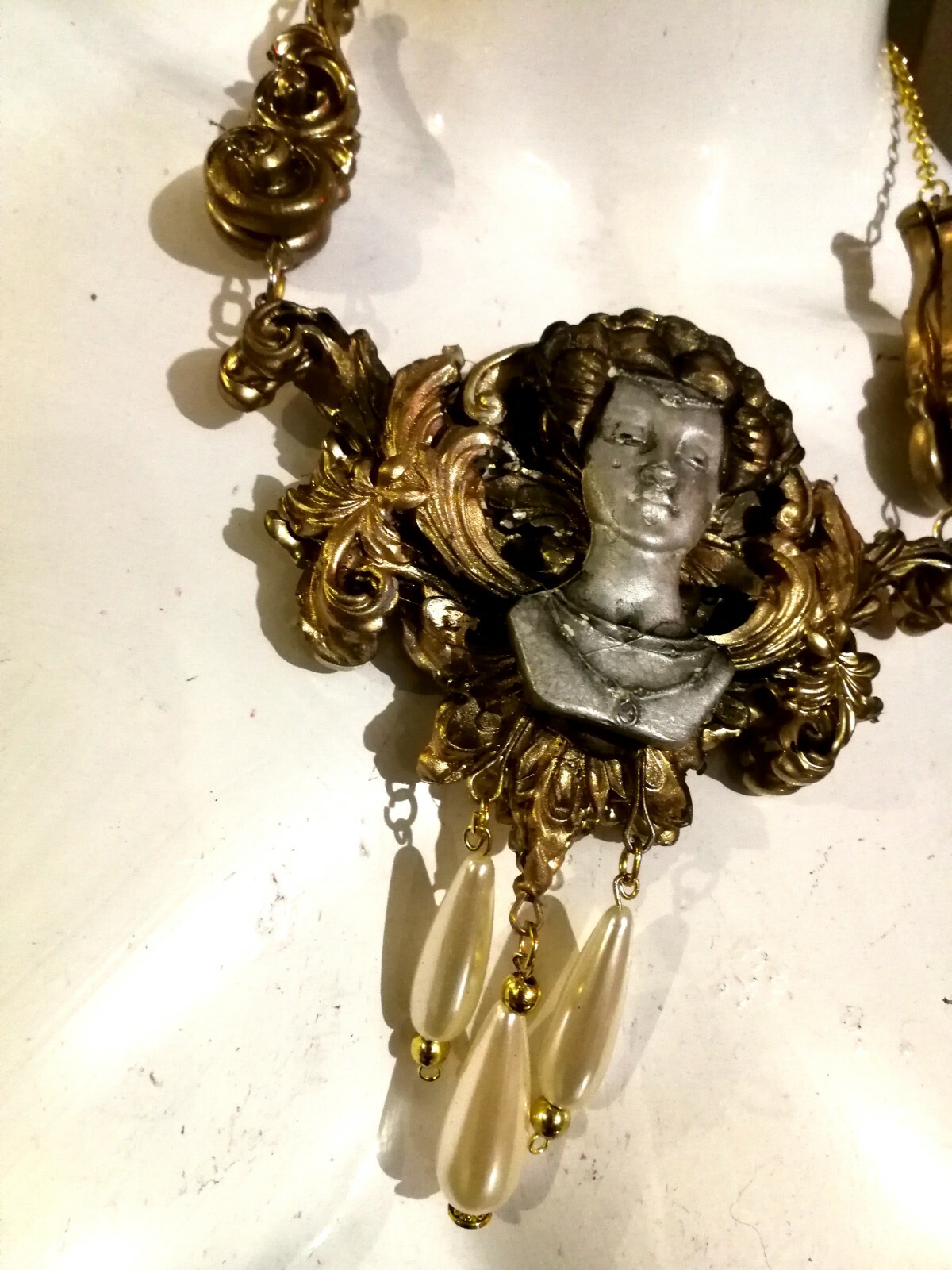 luxury jewelry necklace vintage style pendant woman antique accessories art deco