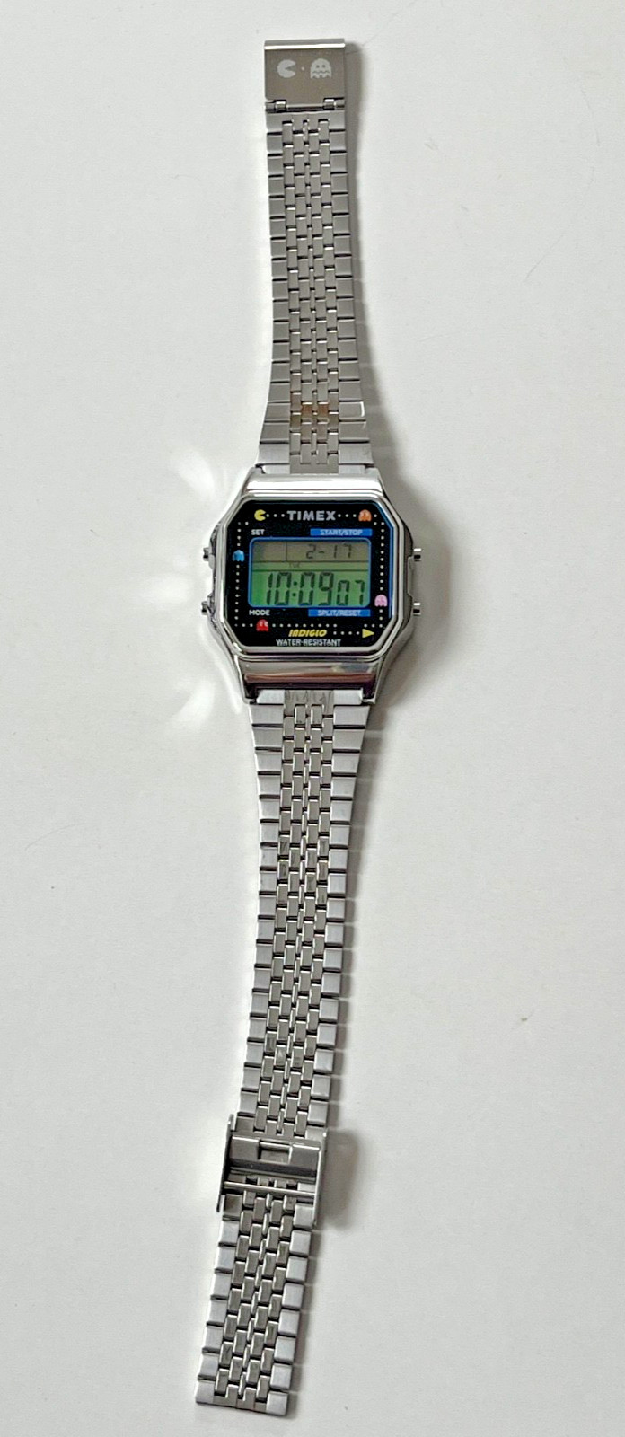 Timex X Pacman Watch T80 Digital Stainless Steel – Silver – TW2U31900