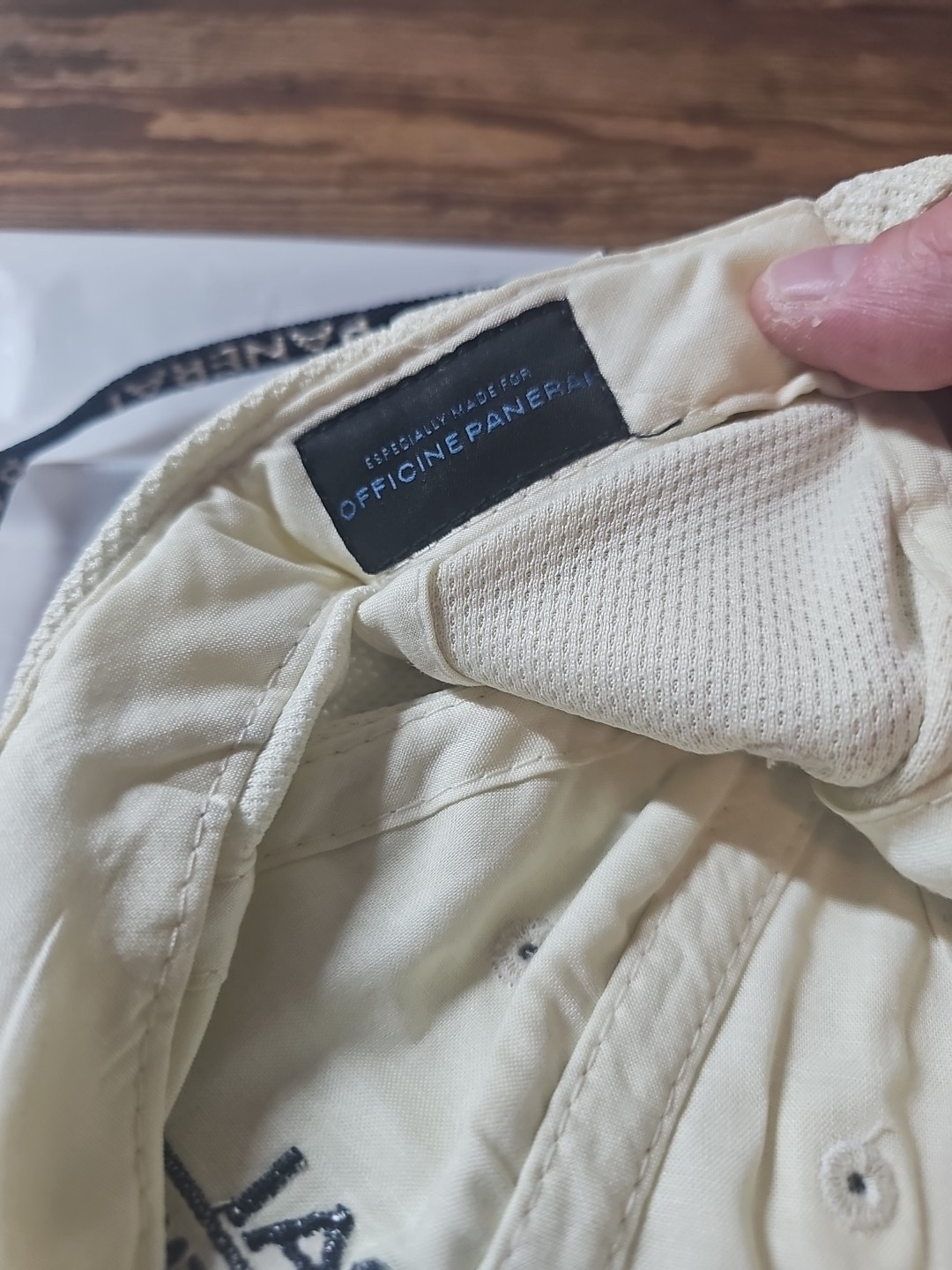 Panerai PAA00842 White / Cream Cap Hat NOS Rare VIP Dealer OEM Original