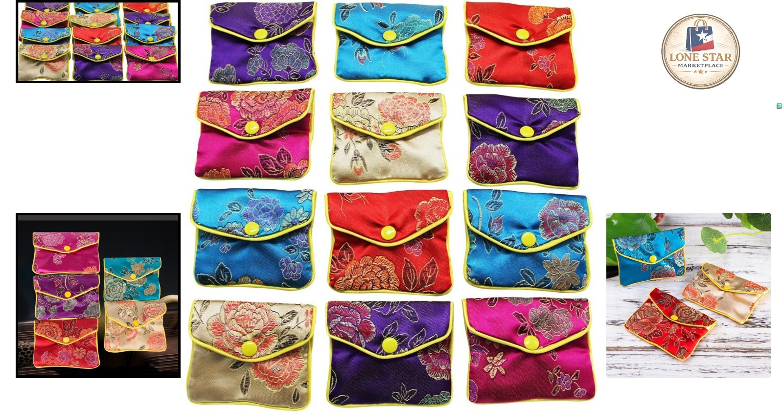 Stylish Small Jewelry Pouches – 12 Floral Zipper Bags for Special Occasions
