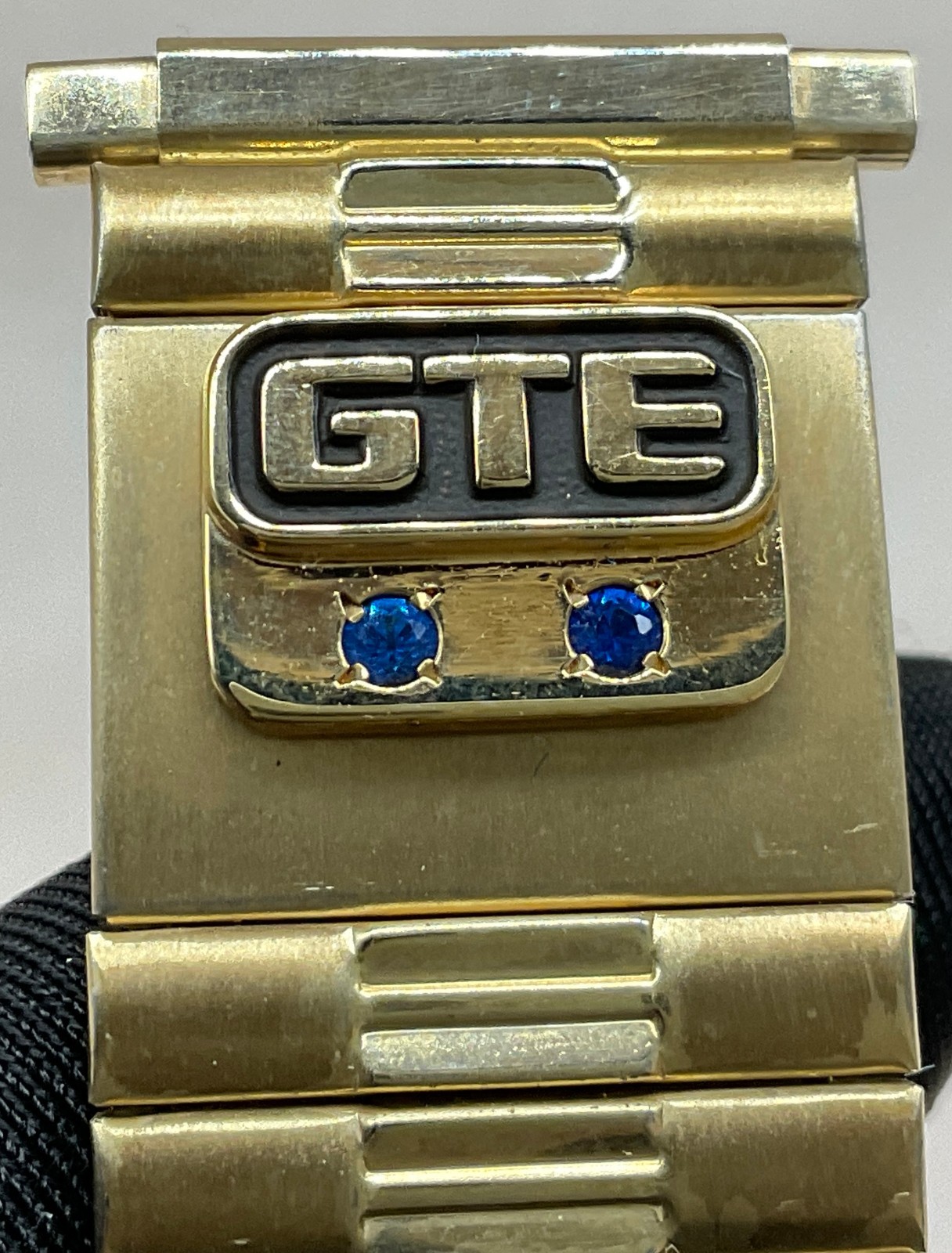 Vintage GTE 10k Gold Emblem Speidel Stretch Gold Tone Watch Band