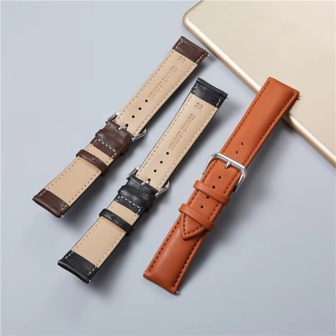 18mm 20mm 22mm 24mm Genuine Leather Watch Band Strap Bracelet**