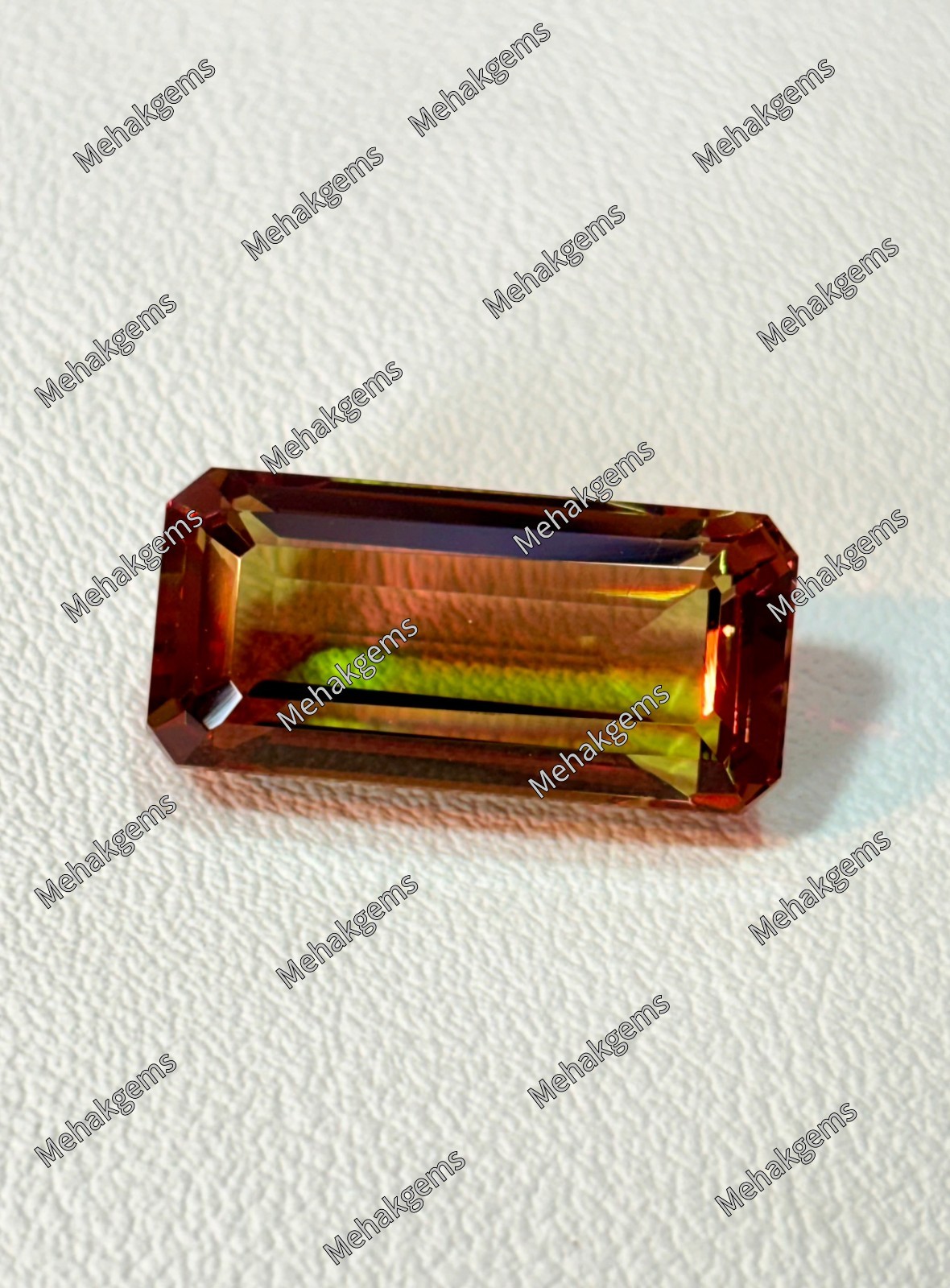 35 Carat Zultanite Gemstone, Rectangle Color Change Diaspore Pendant Stone