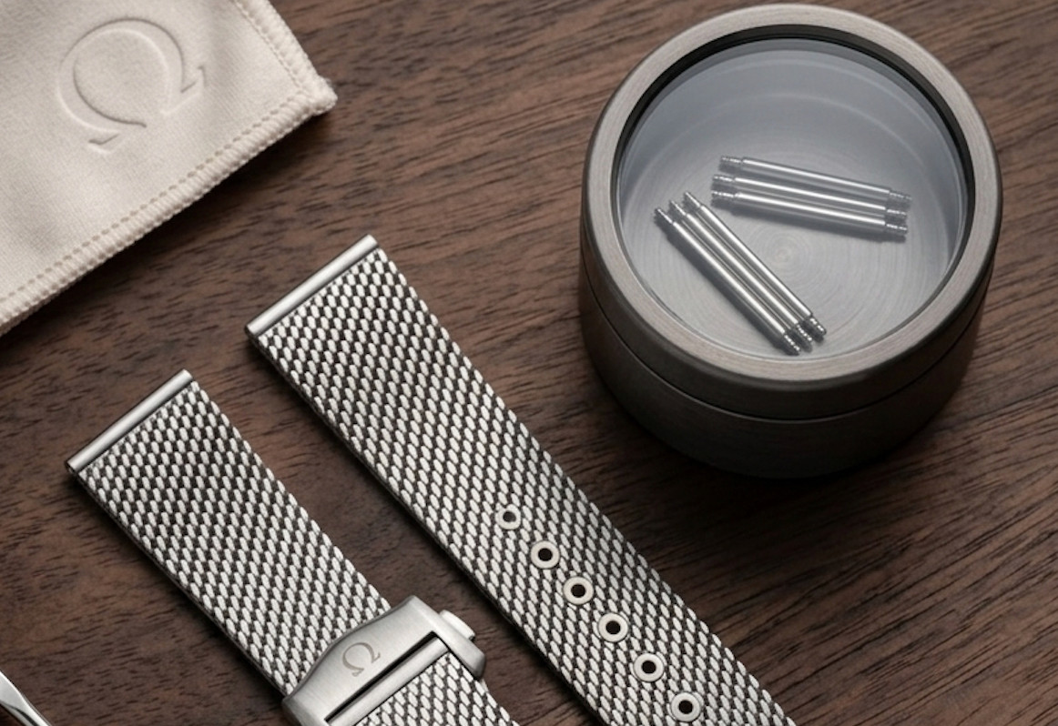 20mm OMEGA Milanese Mesh Bracelet Stainless Steel Deployment reviews attached