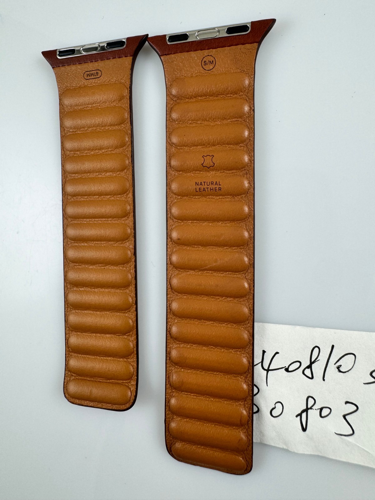Original Genuine Apple Watch Leather Link 38mm 40MM 41MM S10 42MM Umber Band SM