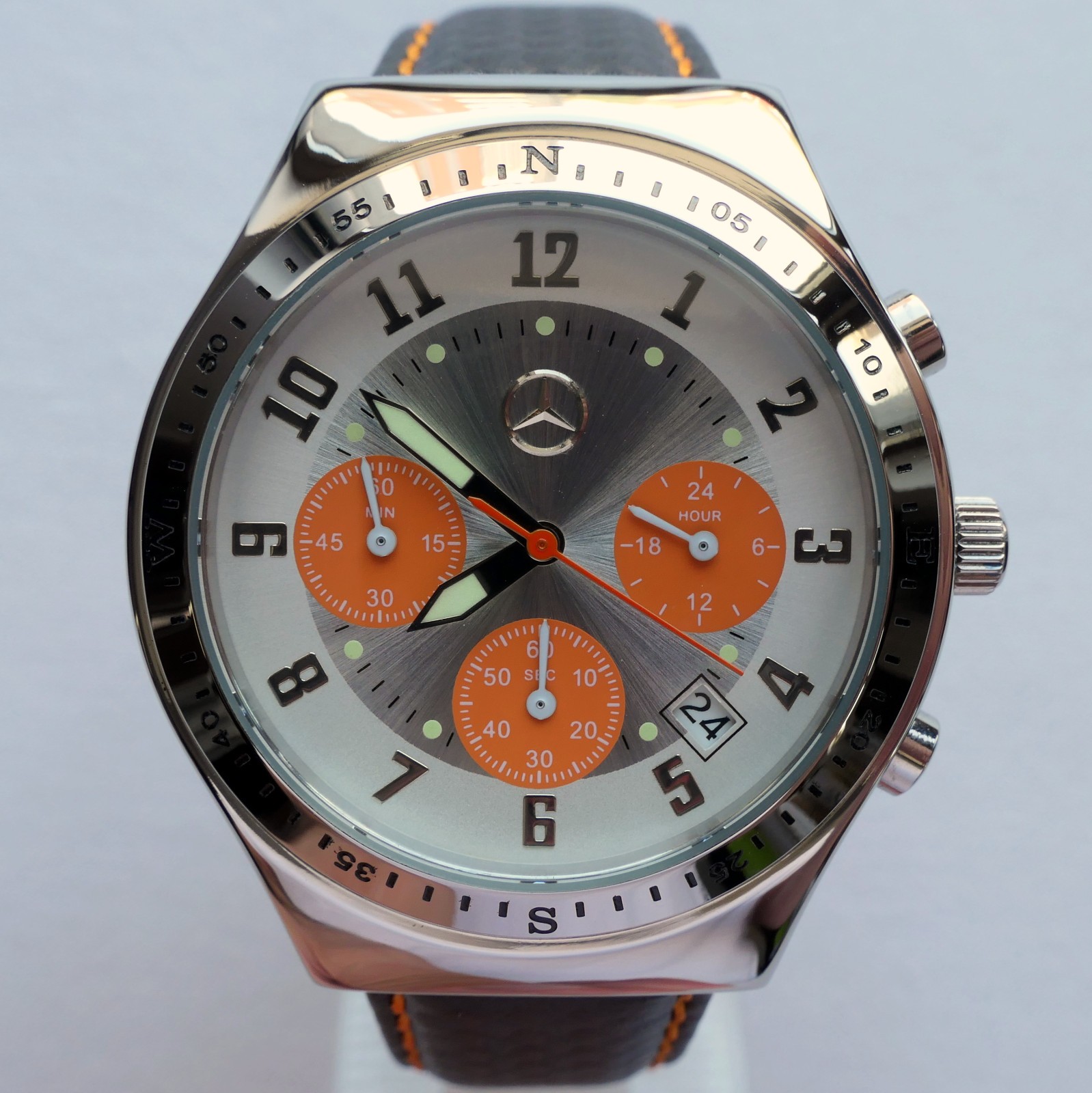 Mercedes Benz AMG Motorsport Racing Car Accessory Sport Design Chronograph Watch