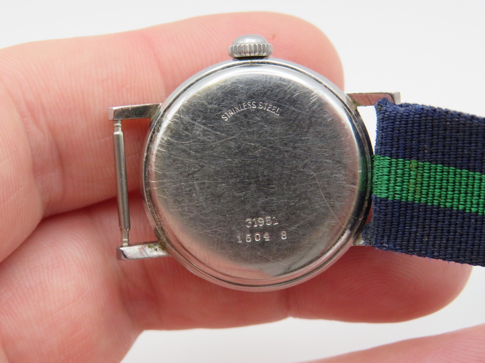 Vintage men’s military wristwatch Wyler Incaflex Waterproof running